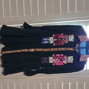 Sequin Nutcracker Black Dress